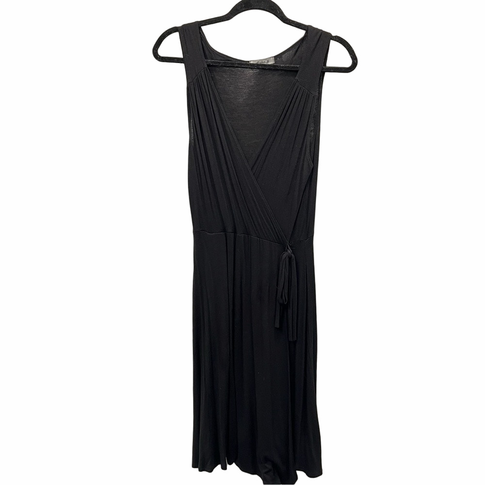Sheer black midi dress beach wear size medium